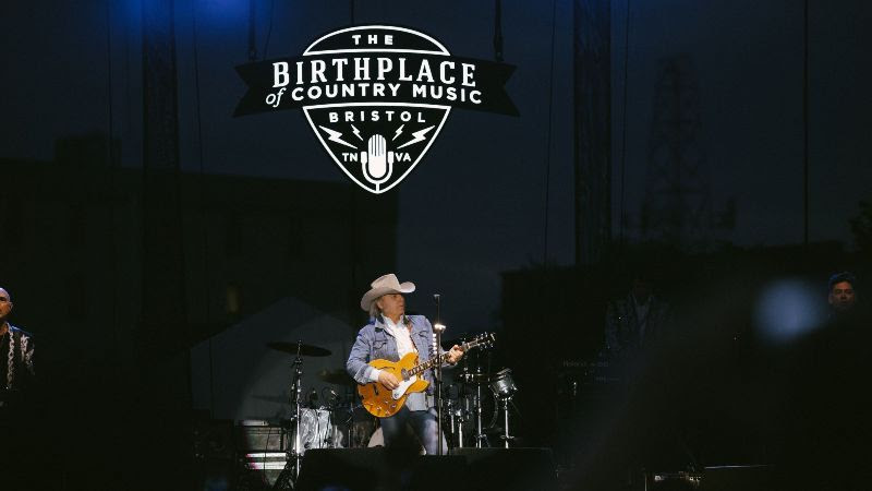 Headliner Dwight Yoakam performs at the Birthplace of Country Music's Inaugural In the Pines concert event in Historic Downtown Bristol, Tenn.-Va. © Birthplace of Country Music, photographer: Aubrey Wise