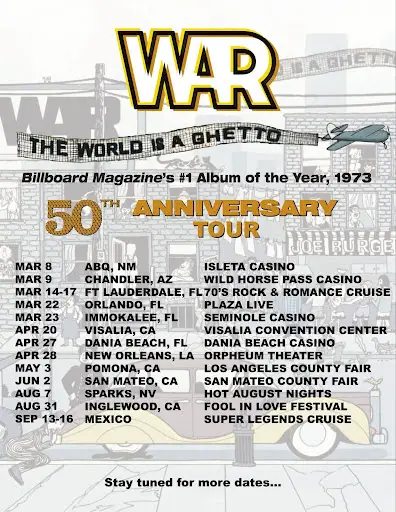 The World Is a Ghetto 2024 Tour Dates