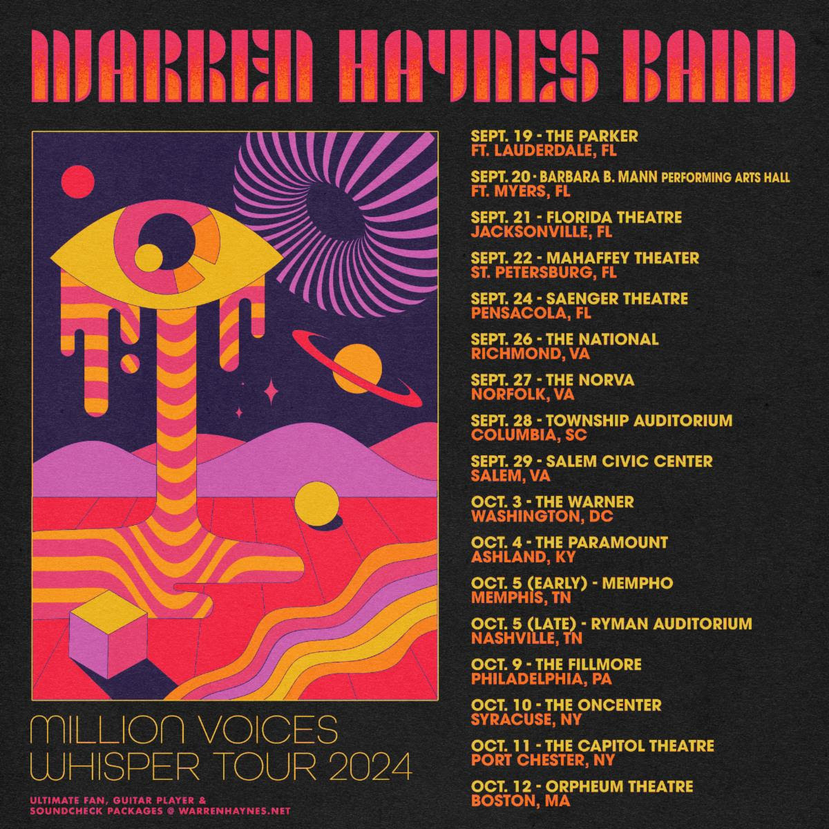 WARREN HAYNES TOUR DATES