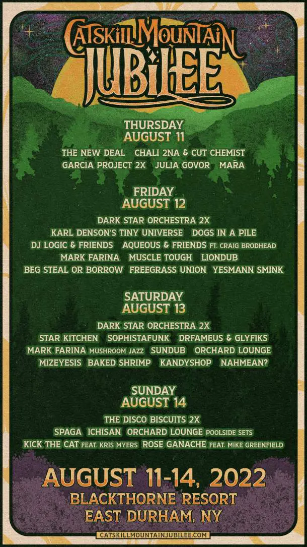 CATSKILL MOUNTAIN JUBILEE FT DARK STAR ORCHESTRA, THE DISCO BISCUITS ...