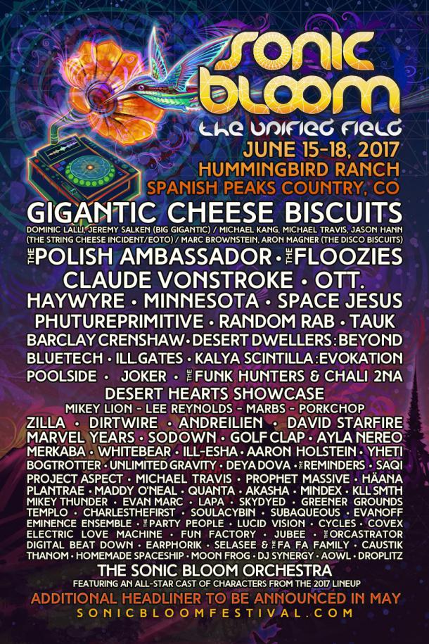 Sonic Bloom Announce Full 2017 Lineup Grateful Web