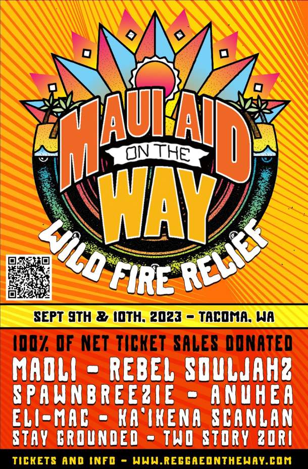 REGGAE ON THE WAY PRESENTS "MAUI AID ON THE WAY WILD FIRE RELIEF