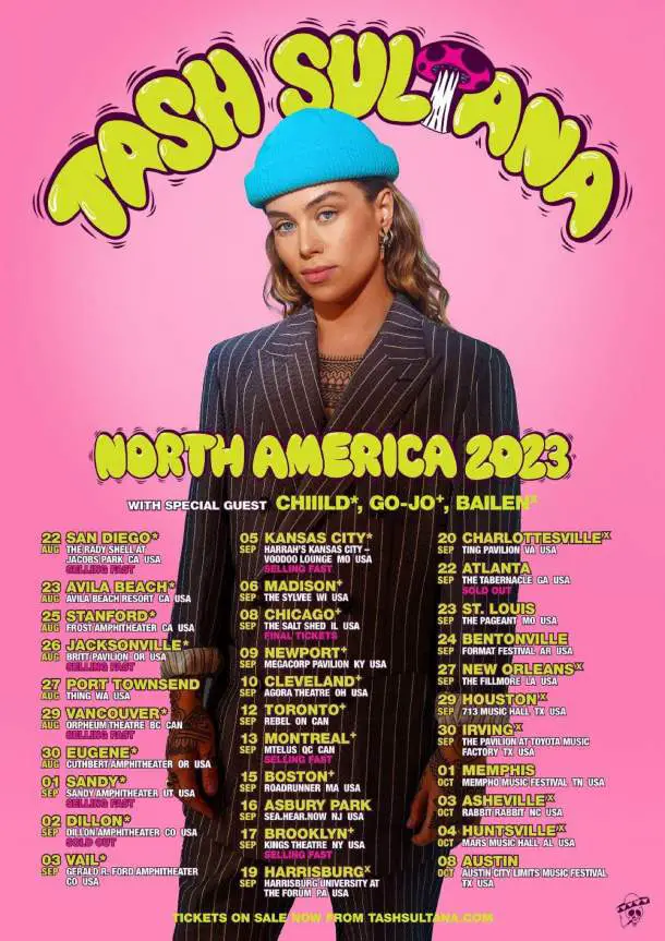 TASH SULTANA Announces Support Acts For North American Tour; New