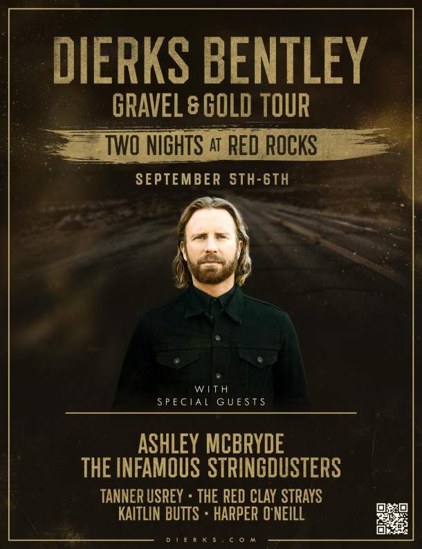 DIERKS BENTLEY ANNOUNCES TWO NIGHTS AT RED ROCKS AMPHITHEATRE SEPTEMBER   Unnamed 1418 