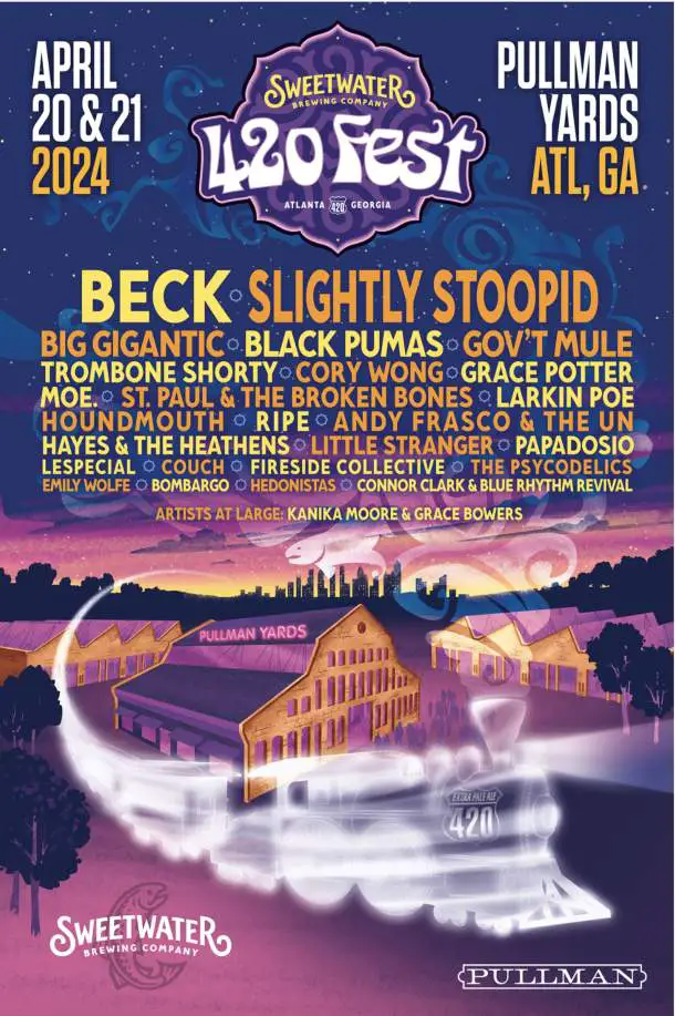 SWEETWATER 420 FEST ANNOUNCES LINEUP FEATURING 25+ ARTISTS, APRIL 20