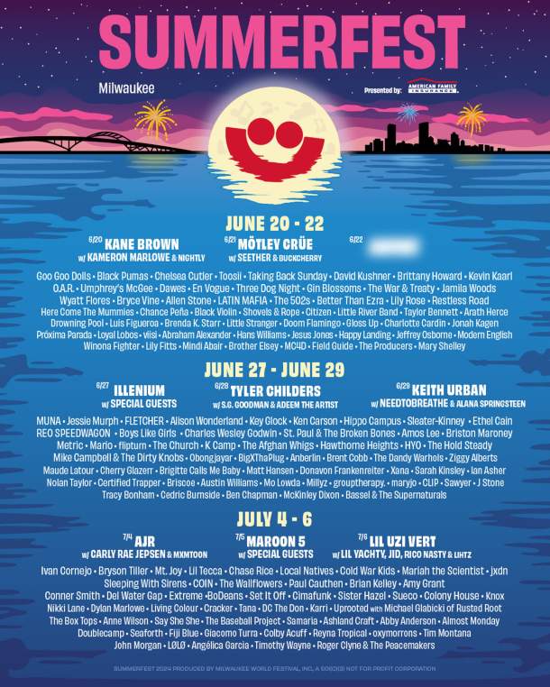 Milwaukee’s Summerfest Announces Highly Anticipated 2024 Lineup